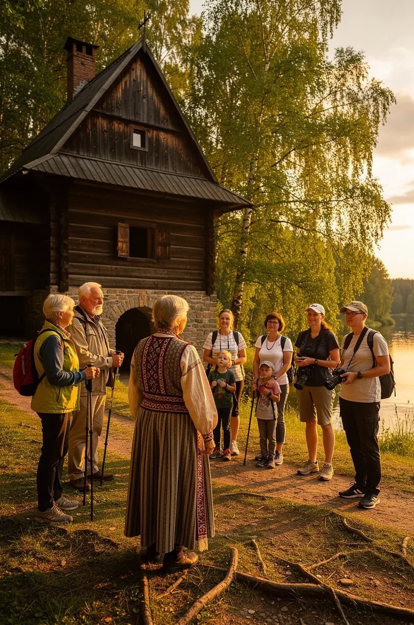 Pārgājiena maršruts ar dažādu grūtības pakāpju norādēm un laika aplēsēm.
